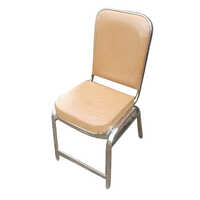 Stainless Steel Chair With Leather Cushion