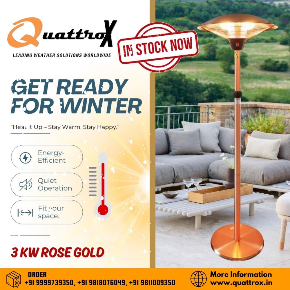 Silver Electric Heater