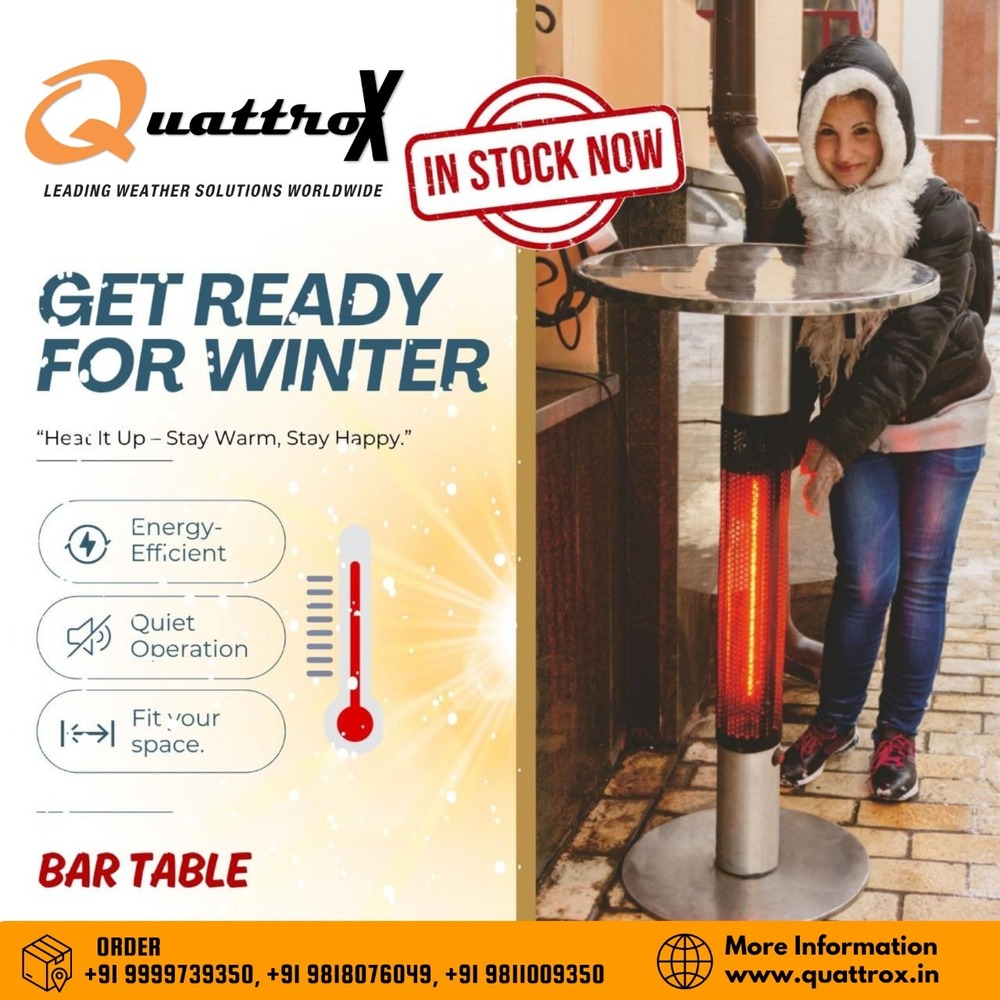 Silver Electric Heater