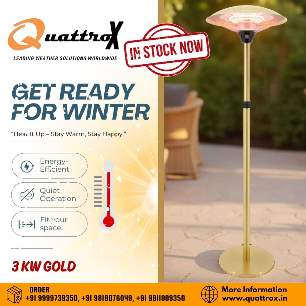 Silver Electric Heater