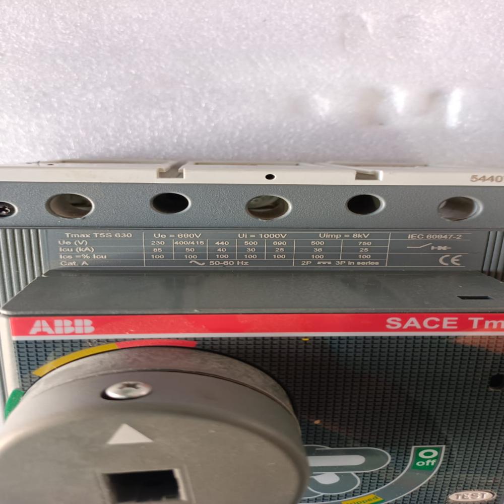 Abb T5s 630a Mccb Circuit Breaker 50ka At 400 415v Model Sace Tmax T5s 3pole