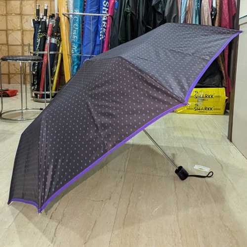 2 Fold Polyester Printed Umbrella - Color: Multiple
