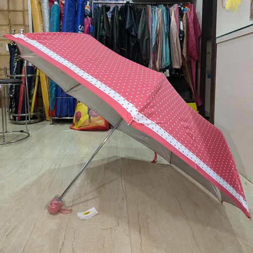 2 Fold Pink Color Umbrella - Color: Multiple