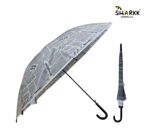 Printed Polyester Waterproof Umbrella - Color: Multiple