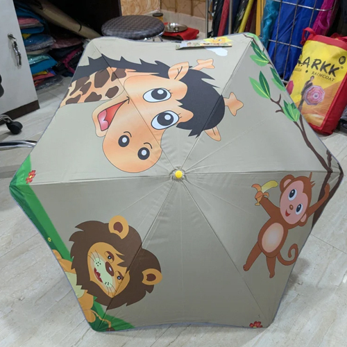 1 Fold Kids Printed Umbrella - Color: Multiple