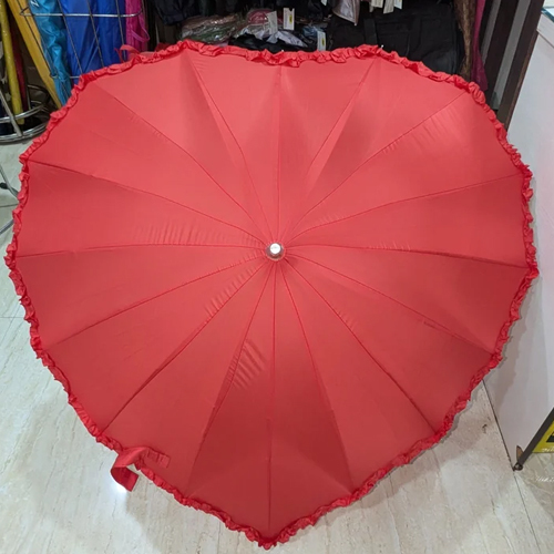 1 Fold Heart Umbrella - Color: Multiple