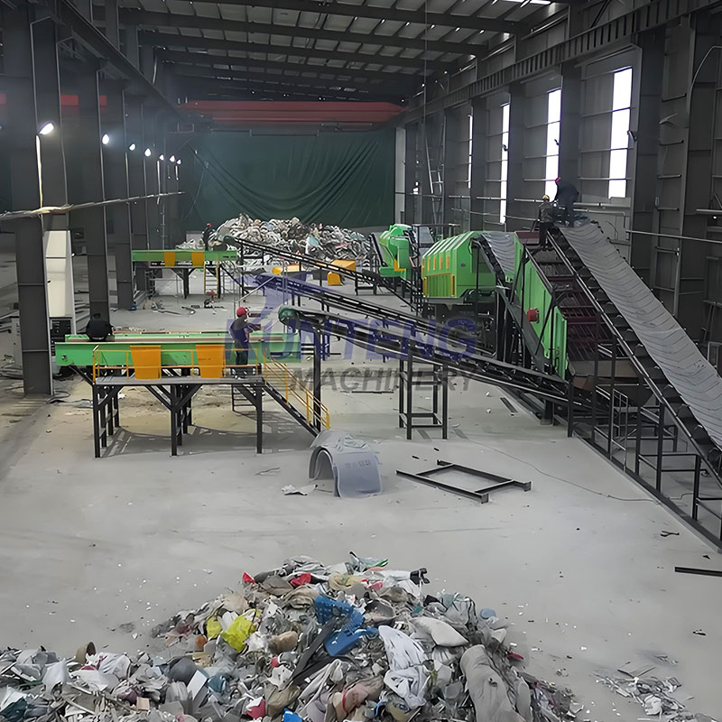 Automatic Sorting Waste Machine Construction Line Plastic Waste Sorting Equipment Trommel Screen Home Garbage Recycling Line - Output: 8 Ton/hr