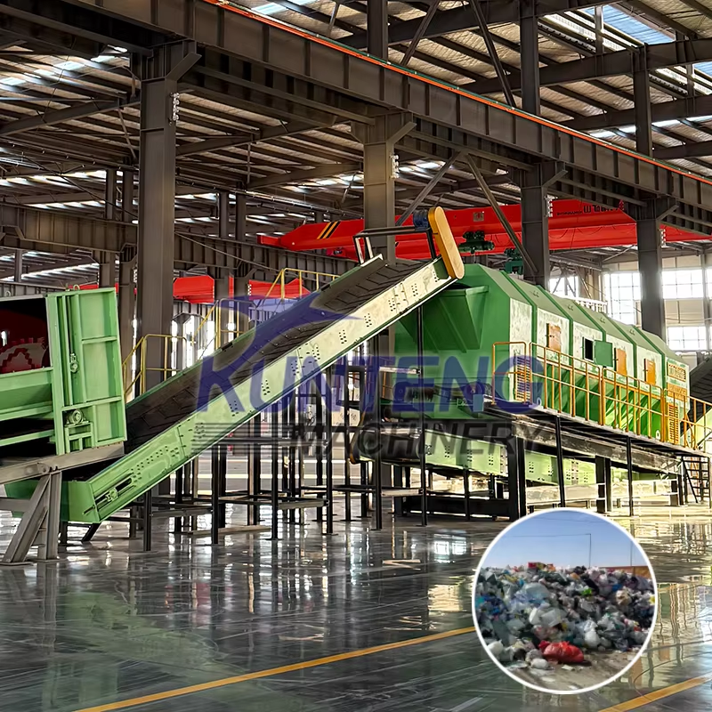 Large Scale Municipal Waste To Energy Project Organic Waste Processing Machine Automatic Waste Sorting System - Capacity: 8 T/hr