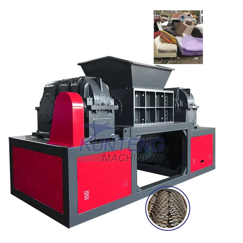 Furniture Sofa Shredder For Waste Large Timber Panels Coarse Crushing Equipment Domestic Waste Crushing Equipment - Application: Plastic