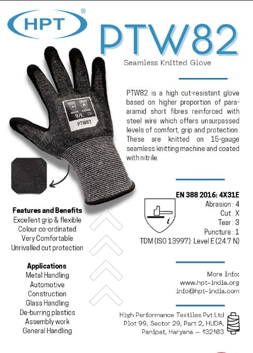 Nitrile Foam Coating with Cut Resistance