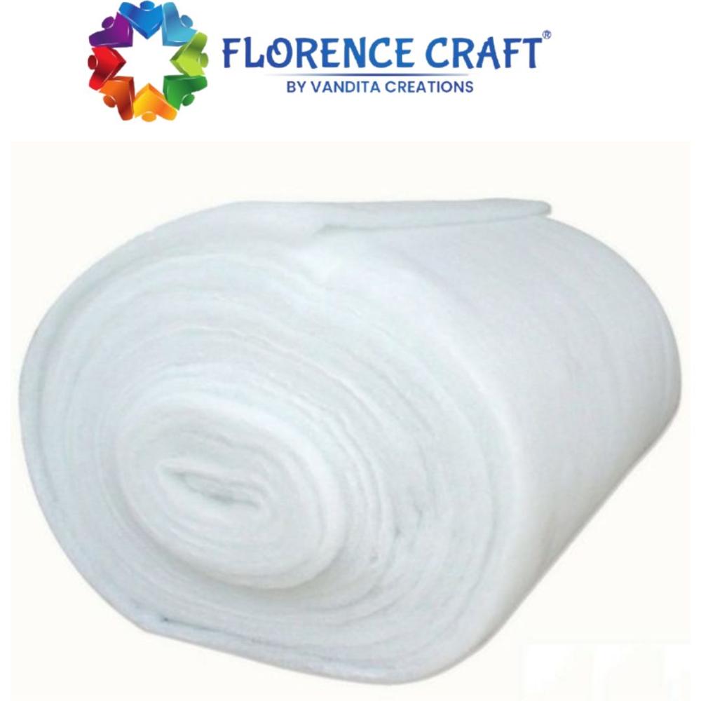 25 Mm Acoustic Polyester Wadding - Color: White