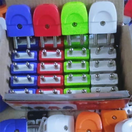 Two Pin Top 2 Pin Electrical Plug - Color: Multicolor