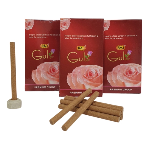 Four in one Dhoop,Rose, Jasmine, Sandalwood & Lavender