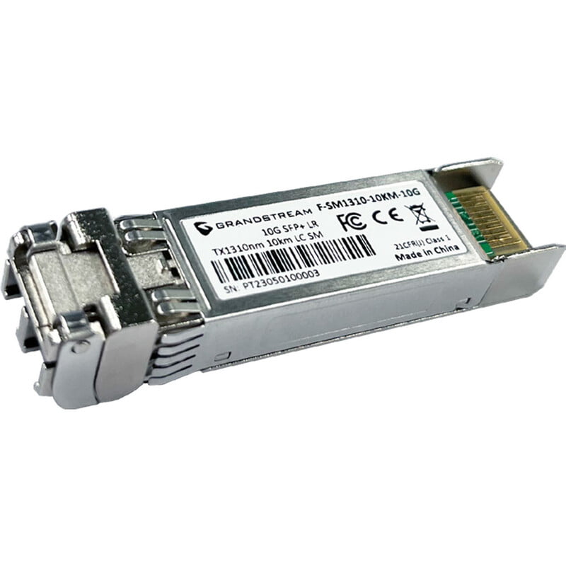 Grandstream Sfp+ Fiber Module (Single-Mode, 1310Nm Wave-Length, 10-Kilometer, 10Gbps) F-Sm1310-10Km-10G - Frequency: 50-60 Hertz (Hz)