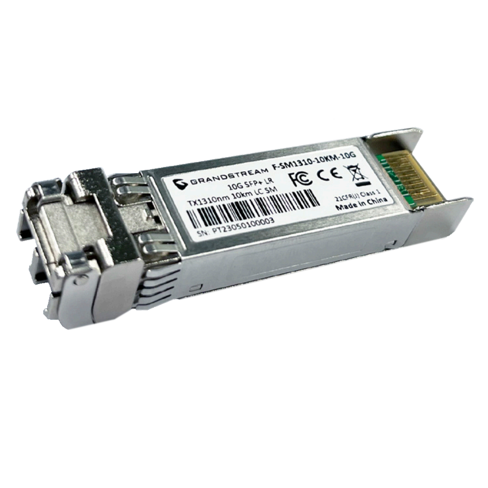 Grandstream SFP+ Fiber Module (Single-Mode, 1310nm Wave-Length, 10-Kilometer, 10Gbps) F-SM1310-10KM-10G