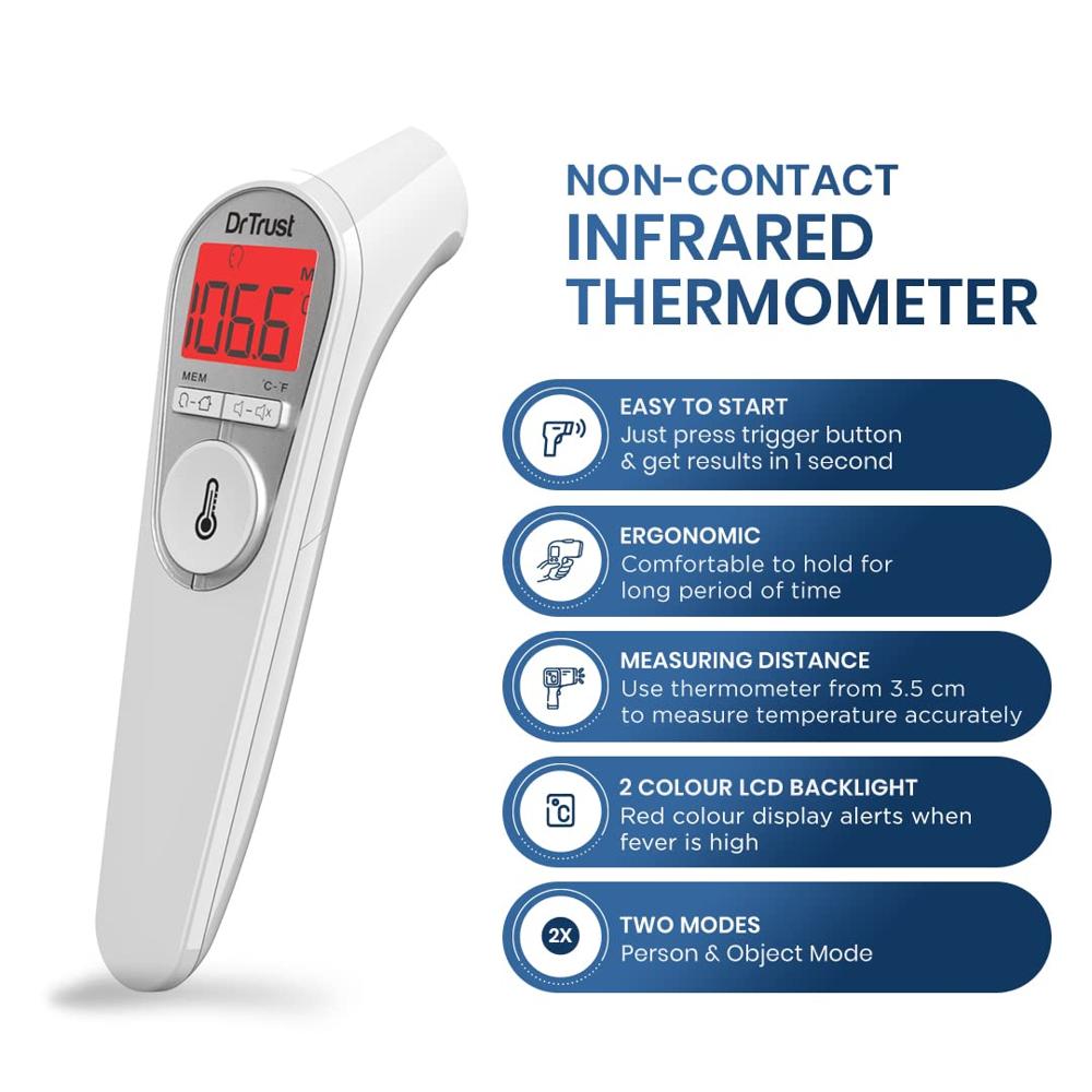 Dr Trust Non-contact Infrared  Thermometer - Age Group: Adults