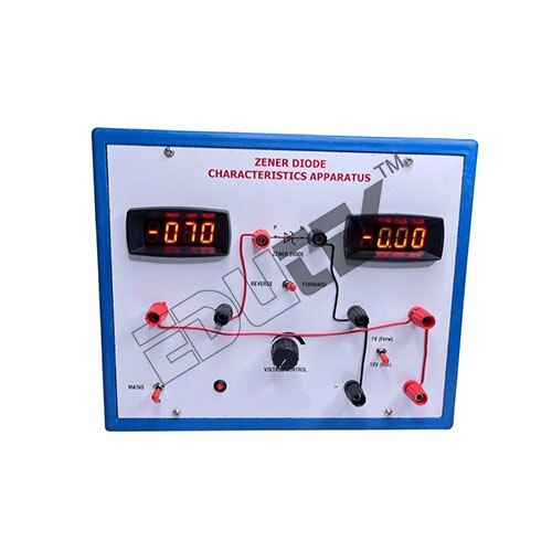 ZENER DIODE V-I CHARACTERISTICS APPARATUS WITH ALUMINUM PANEL & DIGITAL PANEL METERS (FORWARD & REVERSE)