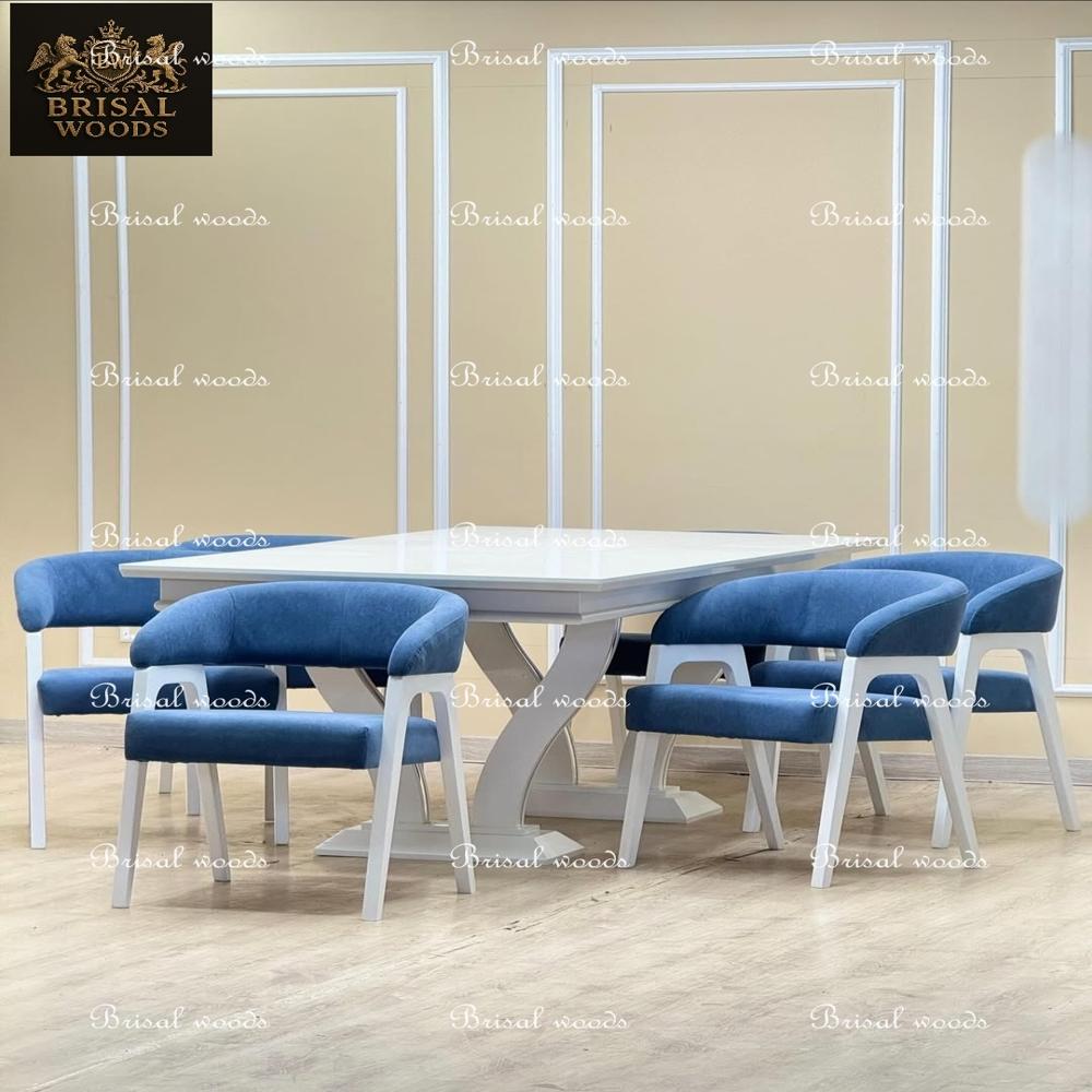 Teak Wood Dining Table In White Duco Finish - Application: Wooden Premium Quality