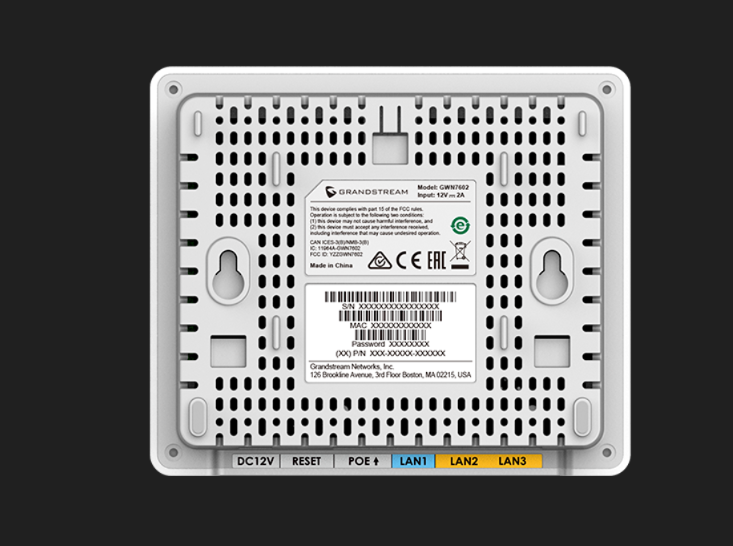 Grandstream GWN7604 - 2x2 802.11ax WiF6 AP w/ Integrated Gigabit Switch