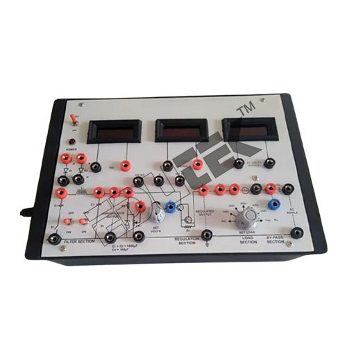 VOLTAGE REGULATION USING 78 SERIES VOLTAGE REGULATORS WITH ALUMINUM PANEL & DIGITAL PANEL