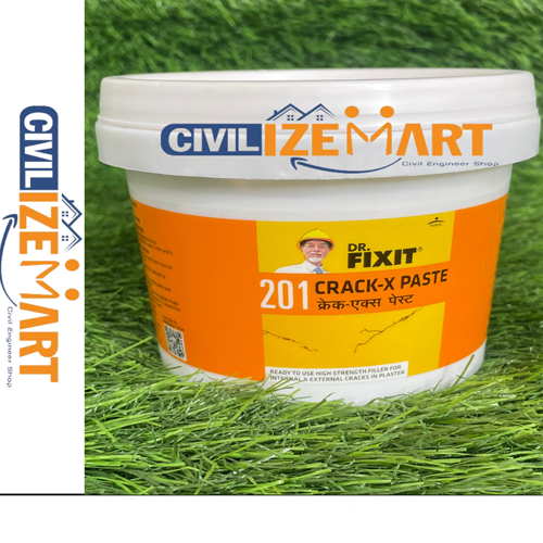 DR.FIXIT 201 CRACK-X PASTE (1KG) के लिए उपयोग किया जाने वाला उच्च गुणवत्ता वाला रिसाव रोकने वाला पेस्ट है जो दरारों और छिद्रों को भरने के लिए निर्मित किया गया है। यह विभिन्न सतहों पर प्रभावी रूप से काम करता है और दीवारों एवं फर्श को मजबूत बनाता है।