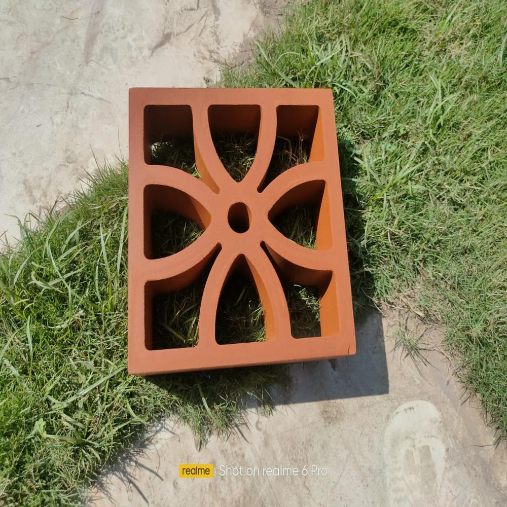Clay jali four pettal