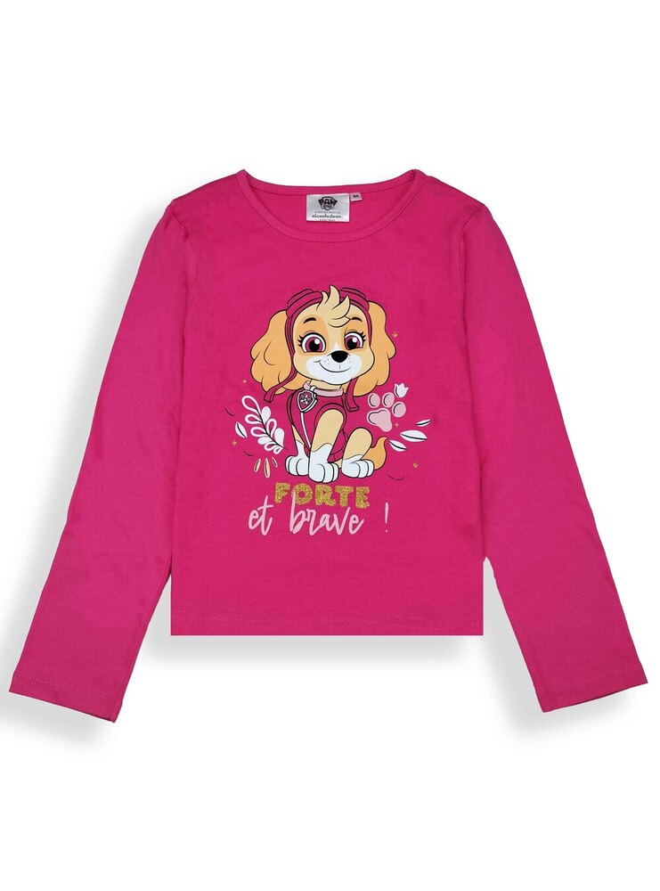 Girls Long Sleeve Printed T Shirt