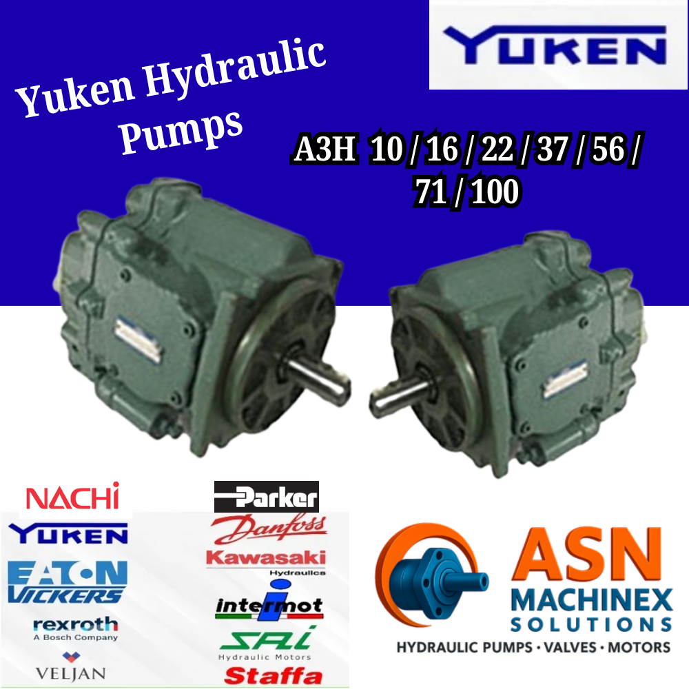 Yuken A3H56-F-R-01 Hydraulic Piston Pump - Body Material: Steel