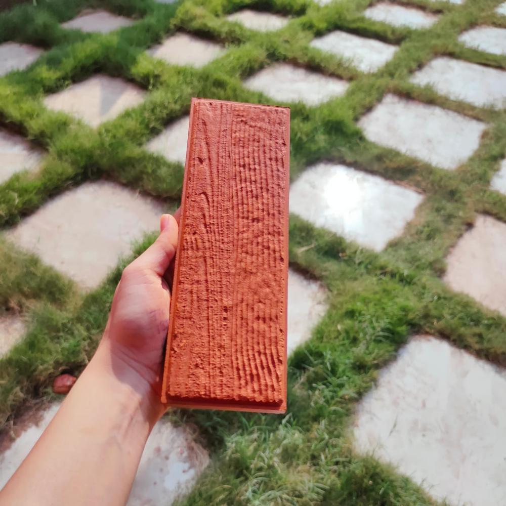 Clay Cladding Wooden Tiles - Color: Red