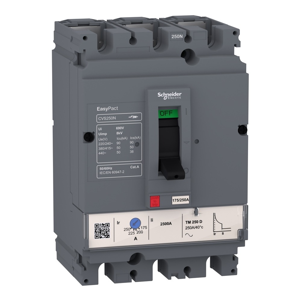 Lv516462 Schneider 125A Easypact Cvs160N Circuit Breaker - Color: Grey