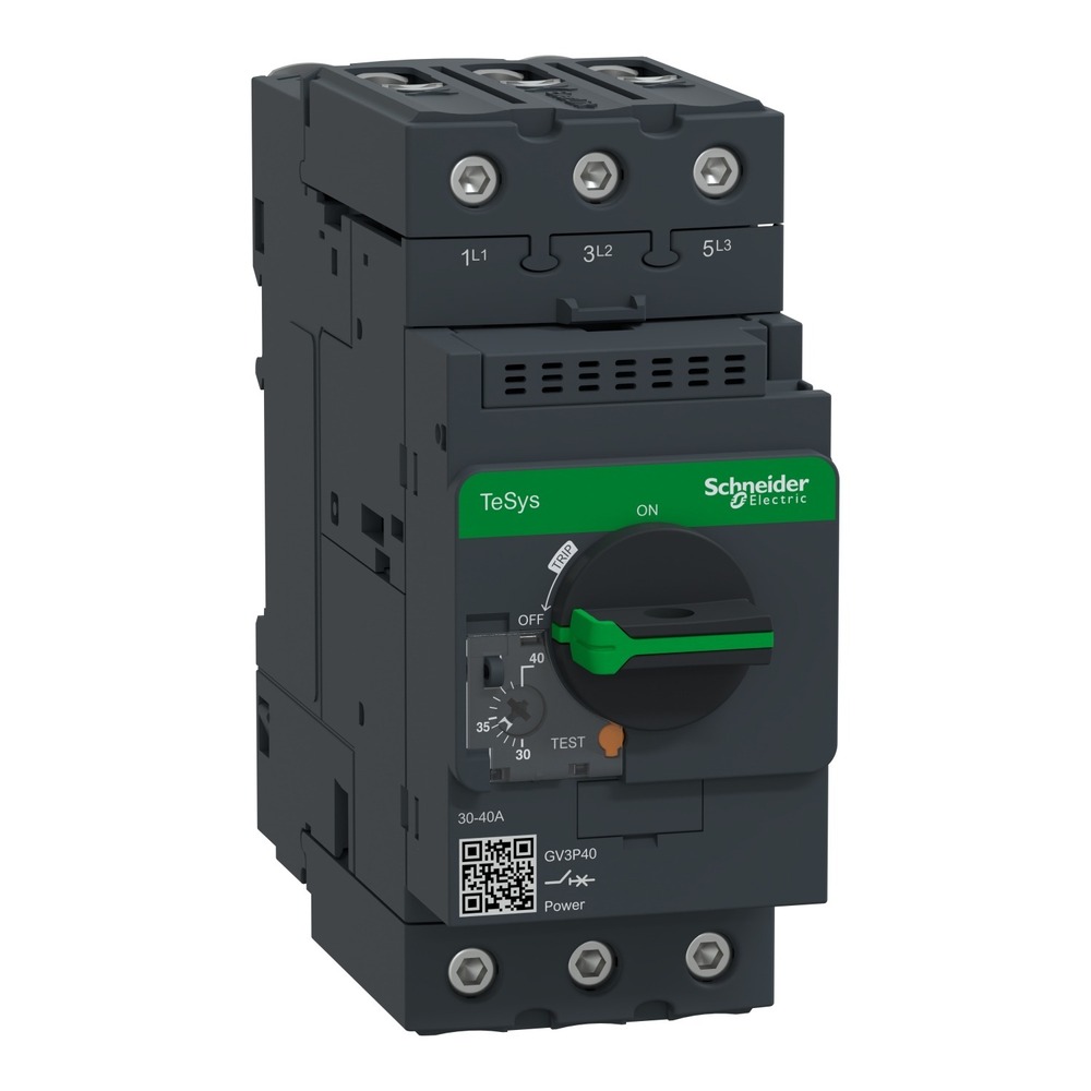 Gv3P40 Tesys Gv3, 3P, 30-40 A Motor Circuit Breaker - Color: Black