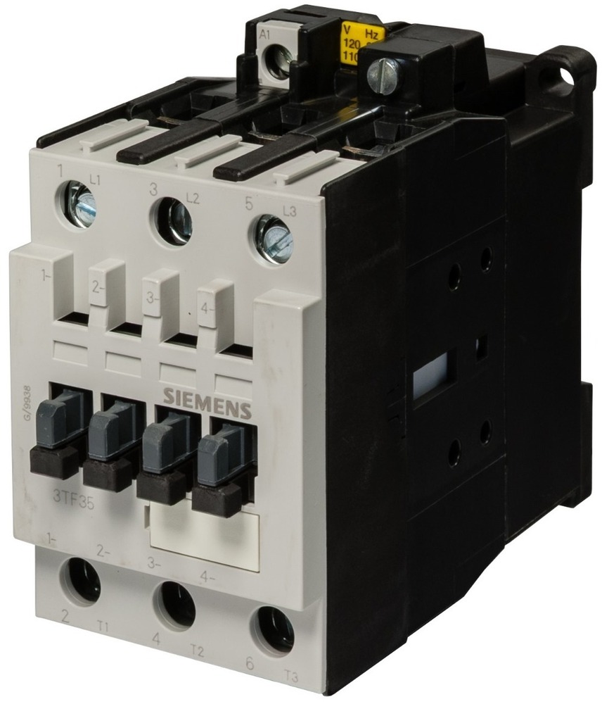 Siemens 3Tf3500-0Ap0 230V Three Pole 38 A Electrical Contactor - Color: Black