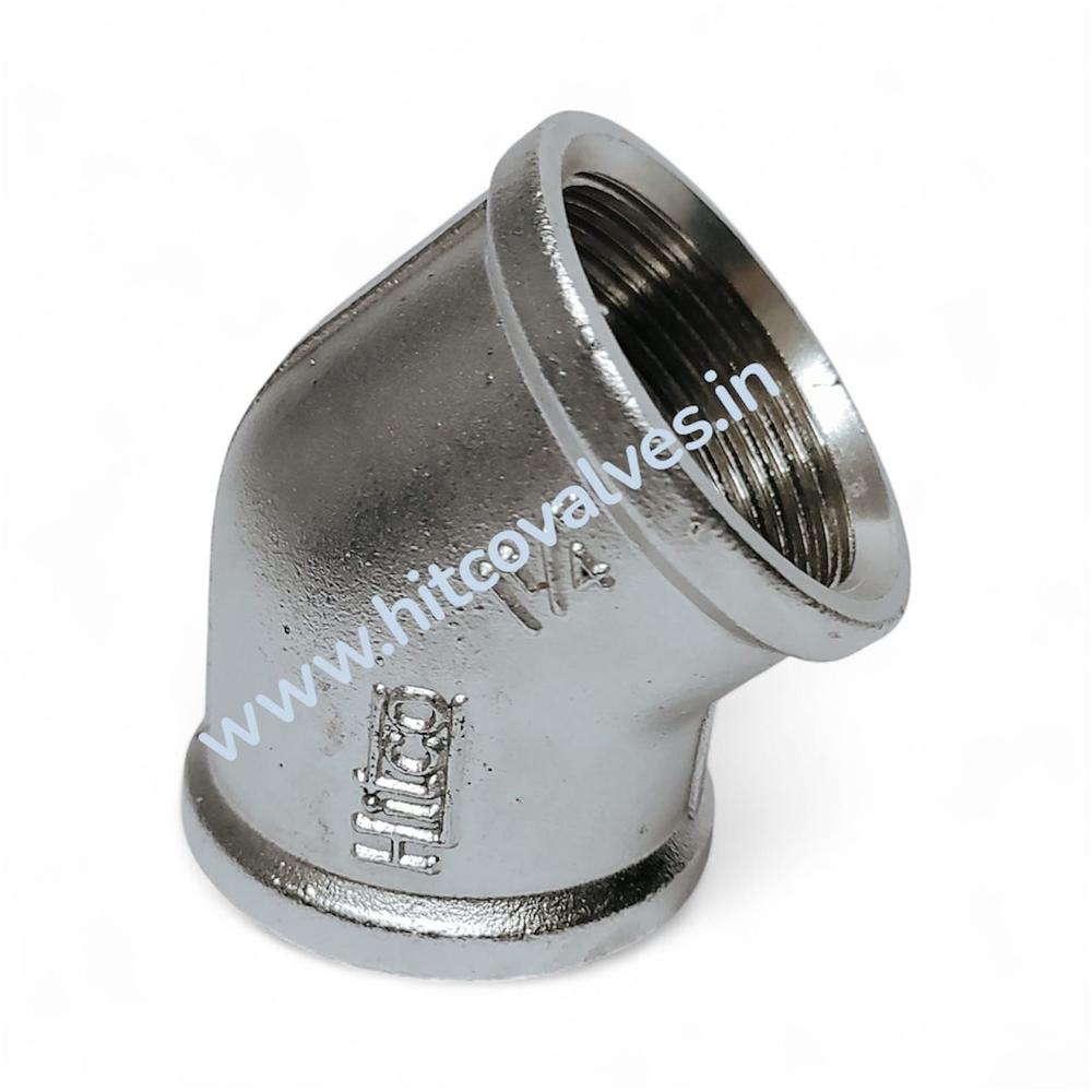 Ss 45 Degree Elbow (F) - Application: Industrial Pipe Fitting