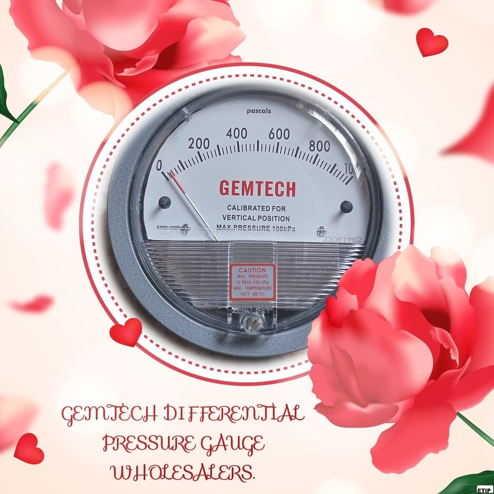 GEMTECH Differential Pressure Gauge Distributor For Shivpuri Madhya Pradesh
