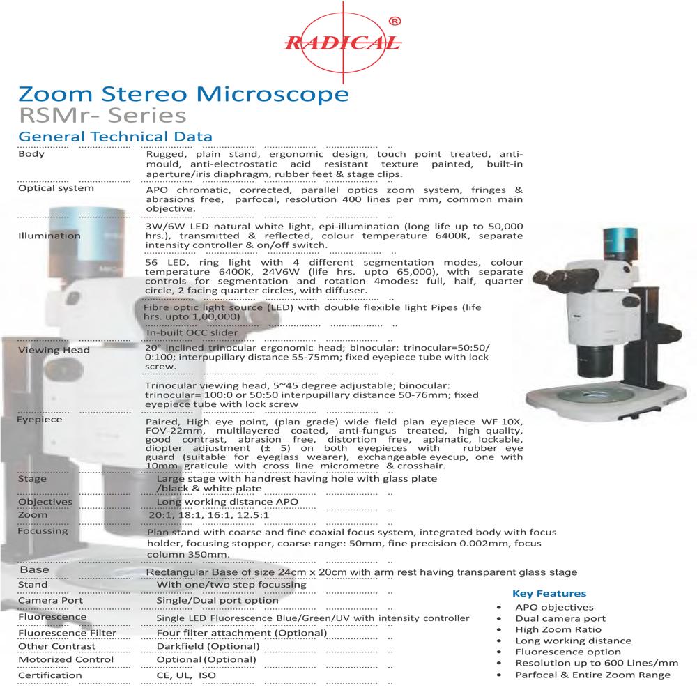 Motorized Stereo Microscope RSMr-X8