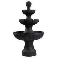Black Three Tier Marble Fountain - Feature: Durable
