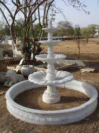 White Marble Carving Garden Fountain