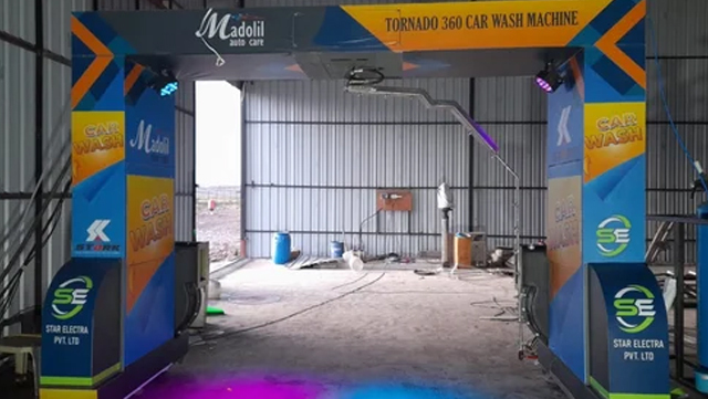 Automatic Rigid Car Washing System - Length: 10  Meter (M)