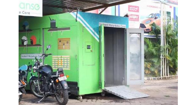 Box Type Automatic Bike Wash Machine