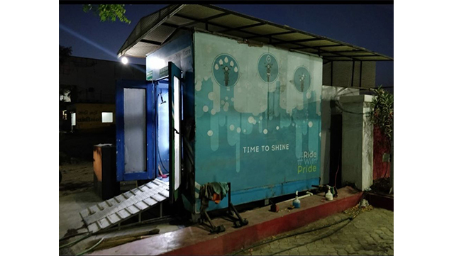 Box Type Automatic Bike Wash Machine - Material: Mild Steel