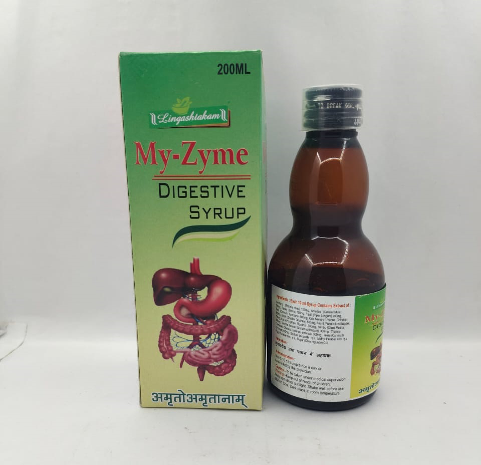 200ml My-zyme Digestive Syrup - Age Group: For Adults