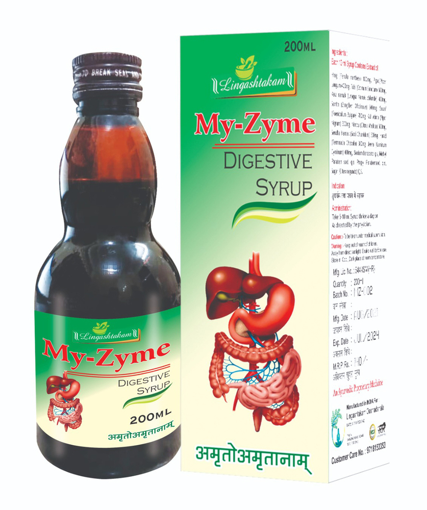 200Ml My-Zyme Digestive Syrup - Age Group: For Adults