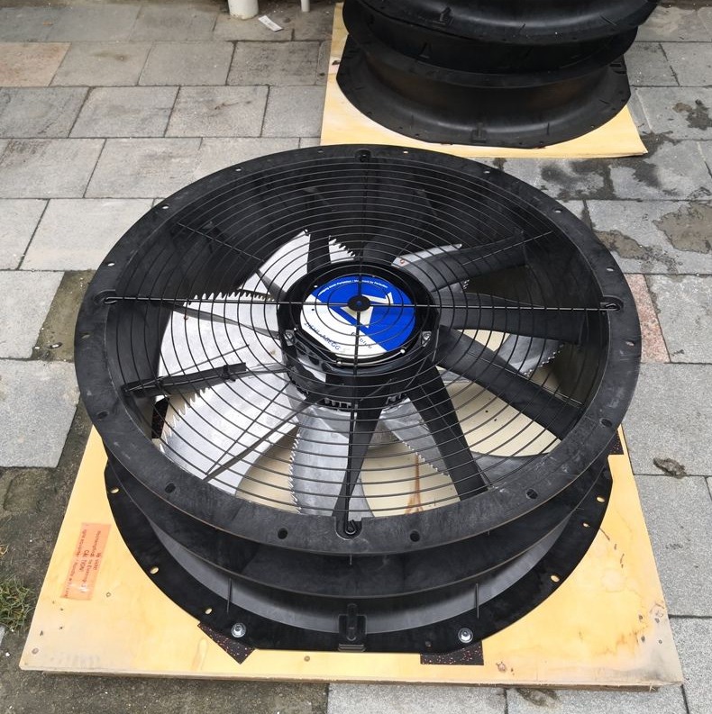 Ziehl-Abegg ZN091-ZIL.GL.V5P1 380V AC 3200W 1100RPM IP55 Refrigeration Equipment Axial Cooling Fan