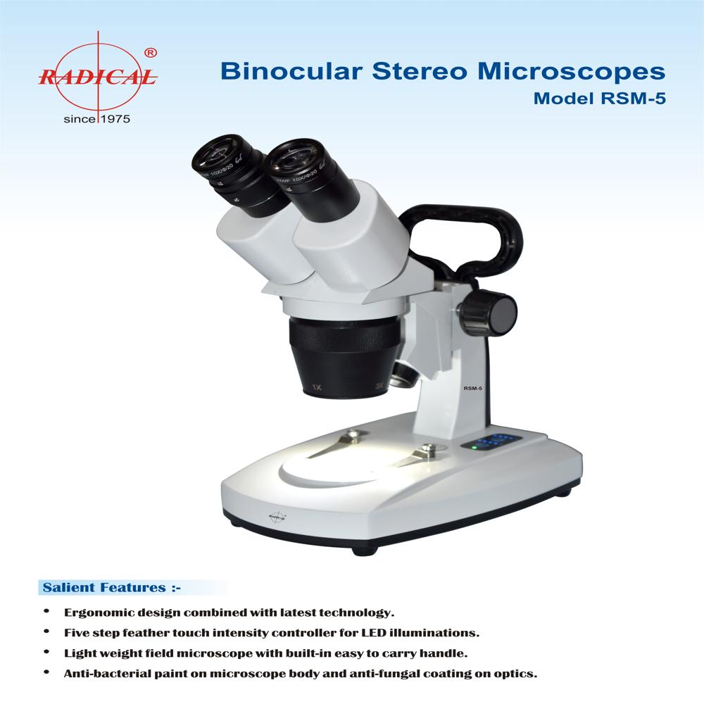 Binocular Stereo Microscope Rsm-5 - Application: Medical Science