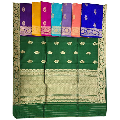 Pure Banarsi Katan Silk Fancy Saree - Color: Multicolor