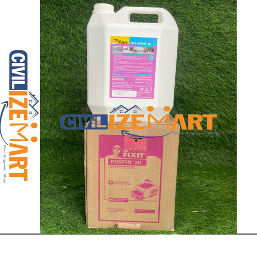 DR.FIXIT PIDIFIN 2K (15KG) एक उन्नत गुणवत्ता वाला उत्पाद है, जिसका उपयोग नमी को रोकने और जलरोधक सतहों के लिए किया जाता है। यह अत्यधिक टिकाऊ और विश्वसनीय है, जो सभी जलवायु परिस्थितियों में प्रदर्शन को सुनिश्चित करता है।