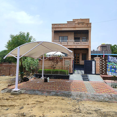 Cantilever Tensile Shade - Color: White