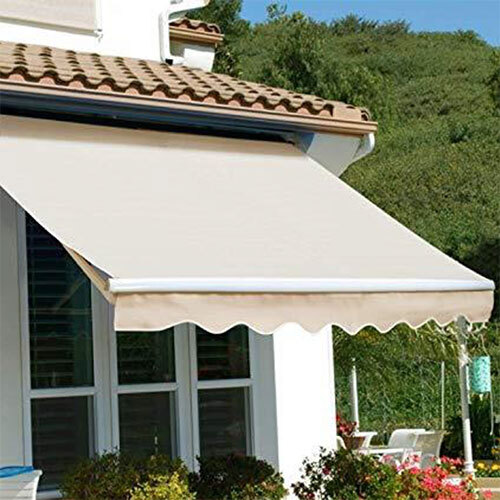 Terrace Foldable Awning - Color: Off White