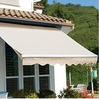 Terrace Foldable Awning - Color: Off White