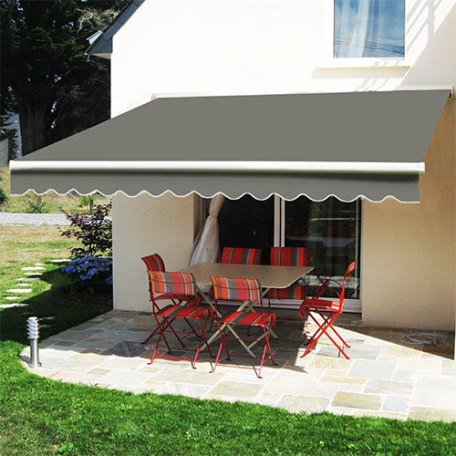 Plain Terrace Awning - Color: Grey